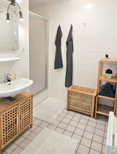 Badezimmer der Ferienwohnung Meerzeit